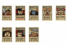 LEGO One Piece WANTED POSTER Set – Luffy, Mihawk, Buggy, Roger & More – All 8 –