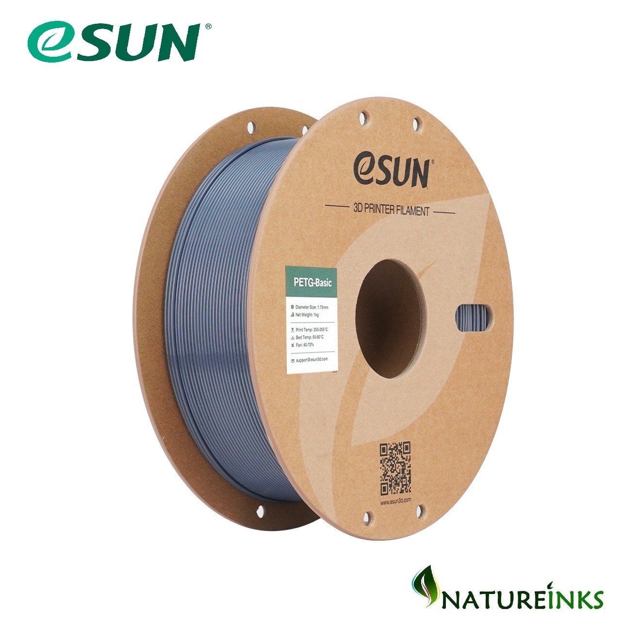 eSun 3D Printer PETG Basic GREY Filament 1.75mm 1KG 2.2LB UK ✨Buy 3 Get 1 Free✨