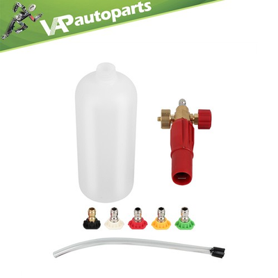 #ad Heavy Duty Foam Cannon Professional Car Wash Pressure Washer 1 4quot; 5 Nozzle Tips $18.75