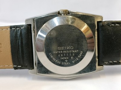 VINTAGE SEIKO 5 21J AUTOMATIC PATINA BLUE DIAL 6119-5440 JAPAN