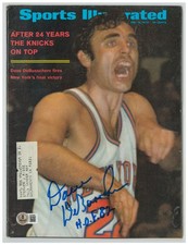 Dave DeBusschere Signed & Inscribed 1970 Sports Illustrated Magazine Beckett