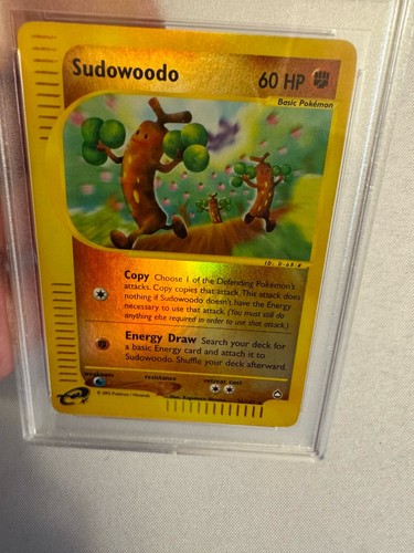 2003 Pokemon - Sudowoodo Reverse Holo Rare E Reader Aquapolis 36/147 PSA 9 Mint! - Picture 4 of 7