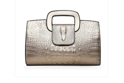 Luxury Designer PU Leather Alligator Pattern Handbags
