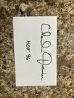 Charlie Joiner Signed 3x5 Index Card Pro football Hof 96’