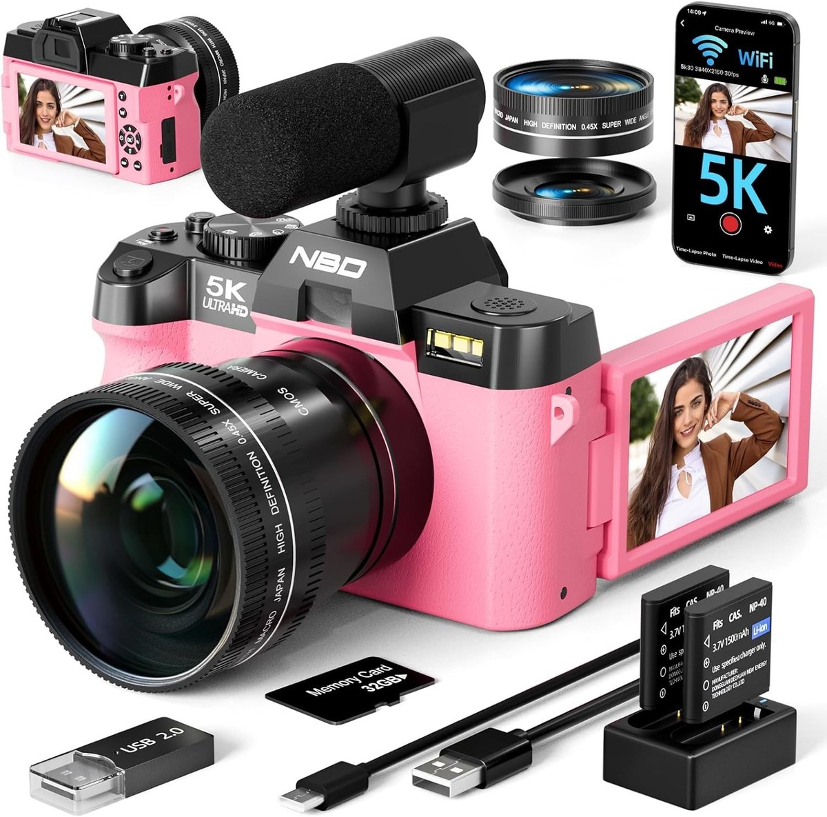 1080P HD Digital Camera For Photography, 16x Digital Zoom - View #10