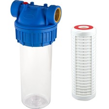 Portafiltro Acqua Contenitore Filtro Acqua Kit 3 Pezzi 10" Pollici 1" LAVABILE