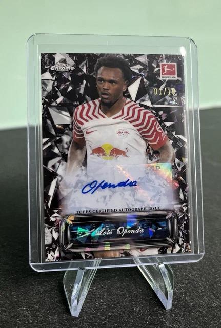 2023-24 Topps Chrome Bundesliga Lois Openda Sapphire Selections Auto 01/10