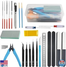 ProTechTrader 29-Piece Craft Tool & Paint Set for Miniatures & Gundam Painting