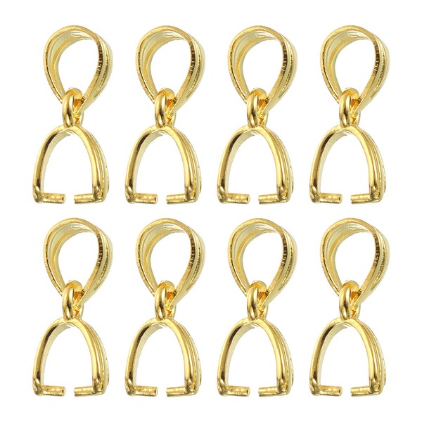 8 StüCk 925 Sterling Silber KlemmöSe, 11Mm ÖSenverschluss Verbinder, Gold-image