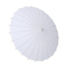 White Paper Parasol Umbrella DIY Painting Wedding Decor Bridal Photography 16.5"