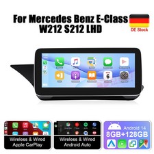 F&uuml;r Mercedes E-Klasse W212 2009-2012 NTG4.0 Android 14 Autoradio CarPlay 8+128GB