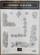 Stampin' Up - Corner in Bloom Photoplymer Stamp Set 2025 BRAND NEW
