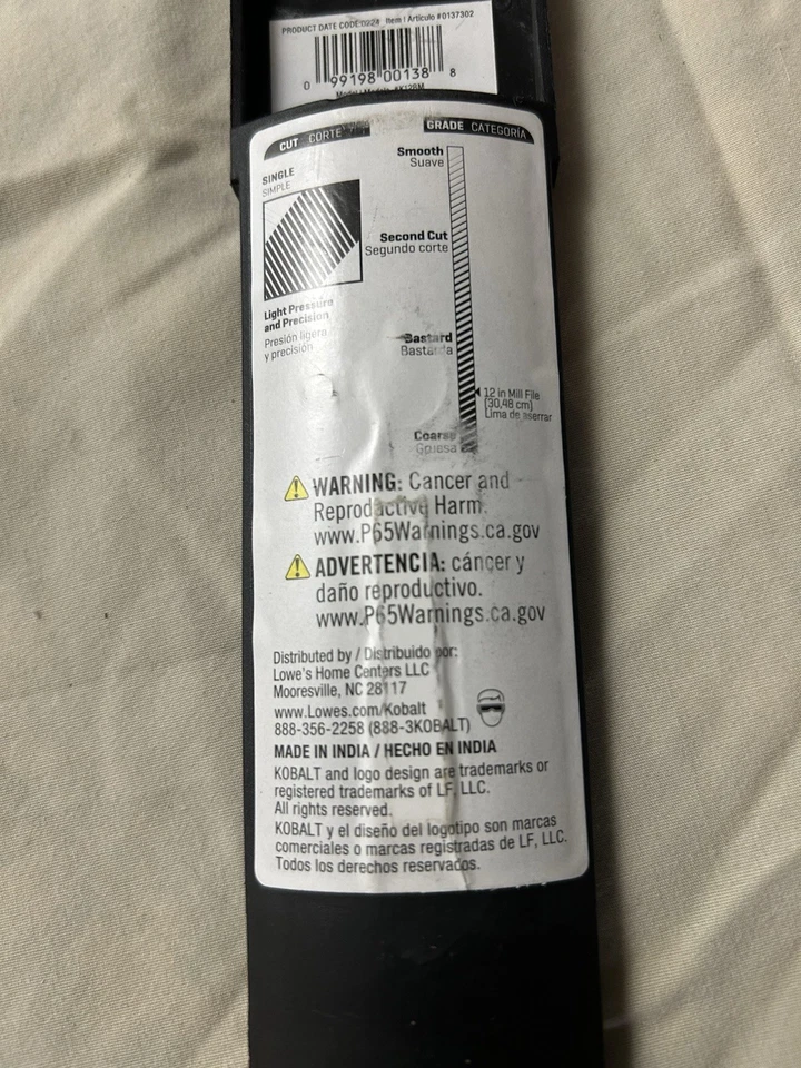 ARCHIVO MOLINO BASTARDO COBALTO 12 PULGADAS COBALTO #0137302 Foto 3 de 3