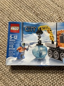 Retired LEGO City 60032 Arctic Snowmobile 60033 Arctic Ice Crawler *COMPLETE*