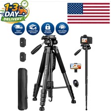 Versatile 72" Tripod with Monopod Feature - Perfect for Travel and Photography