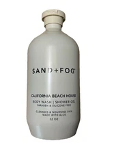 New! Sand + Fog CALIFORNIA BEACH HOUSE Body Wash Shower Gel 32 oz