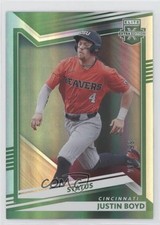 2022 Panini Elite Extra Edition Status Green 14/499 Justin Boyd #73 3j2