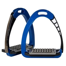 Acavallo Arena AluPro Safety Stirrup Blue ONE