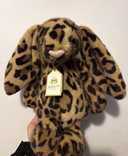 Jellycat Leopard Print Exclusive Cobblehop Bunny Plush Soft Toy 30cm With Tags