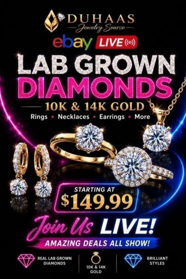 Lab Grown Diamond Event 💎 10K & 14K Gold | Rings, Earrings, More