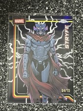 2026 Topps Chrome Marvel STRYFE Black Wolverine Adamantium /10 Clawed #171 04/10