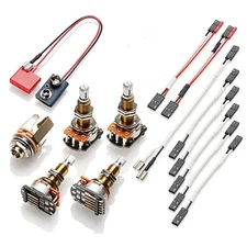 Guitar Humbucker Installation Kit with Pots Output Jack and Cables