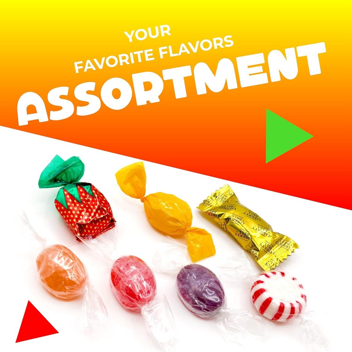 HARD CANDY Bulk Assortment 2 Pound Bag 160 Ct Strawberry