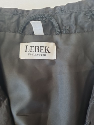 Ladies Jacket Lebek Collection Size 16 Black Mock Pockets 28805 - Picture 6 of 14