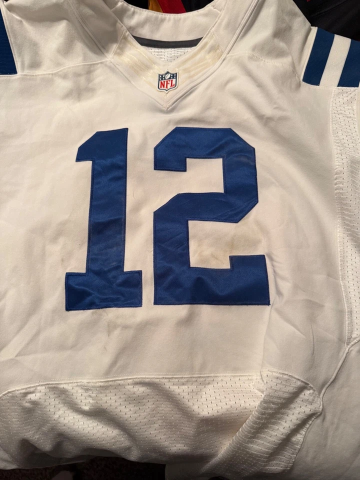 复古 100% 正品 2012 Nike Andrew Luck Colts 新秀精英正品球衣 — 第 3/4 张图片