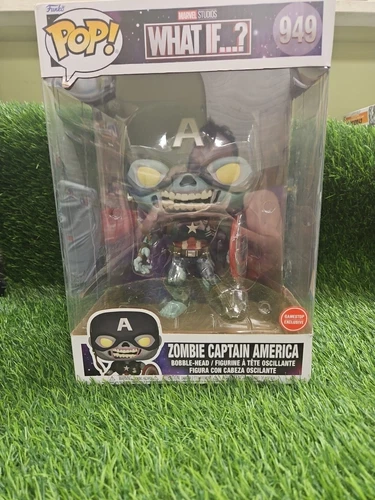Marvel Funko Pop ZOMBIE CAPTAIN AMERICA #949 10 inch Gamestop Exclusive!