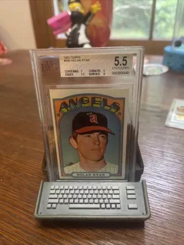 1972 Topps Nolan Ryan California Angels #595 Baseball Card BVG 5.5