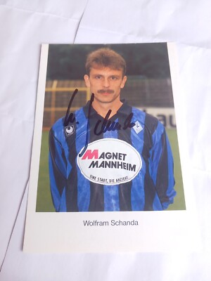 Signierte AK Wolfram Schanda Waldhof Mannheim NEU