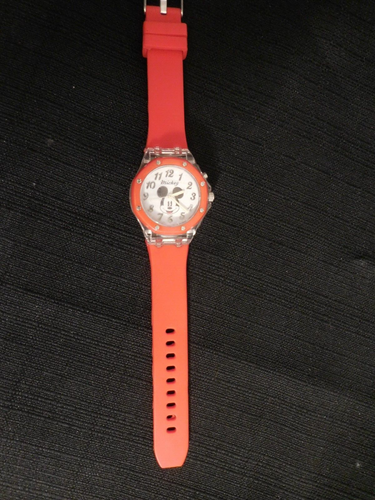 Disney MZB Lights Up Mickey Mouse Watch Red Silicon Band MCKAQ1312S - Picture 5 of 5