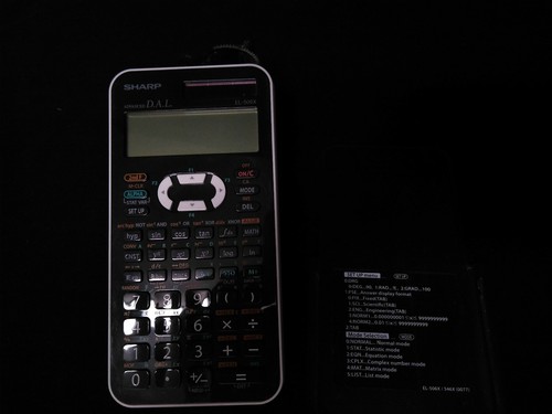 Sharp EL-506X Scientific Calculator 449 Functions- 2 Line(s)- 12 Character(s) - Picture 3 of 4