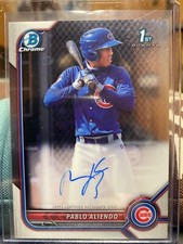 2022 Bowman Chrome 1st PABLO ALIENDO! Auto! Mint! Cubs! 🔥 ⚾️ 