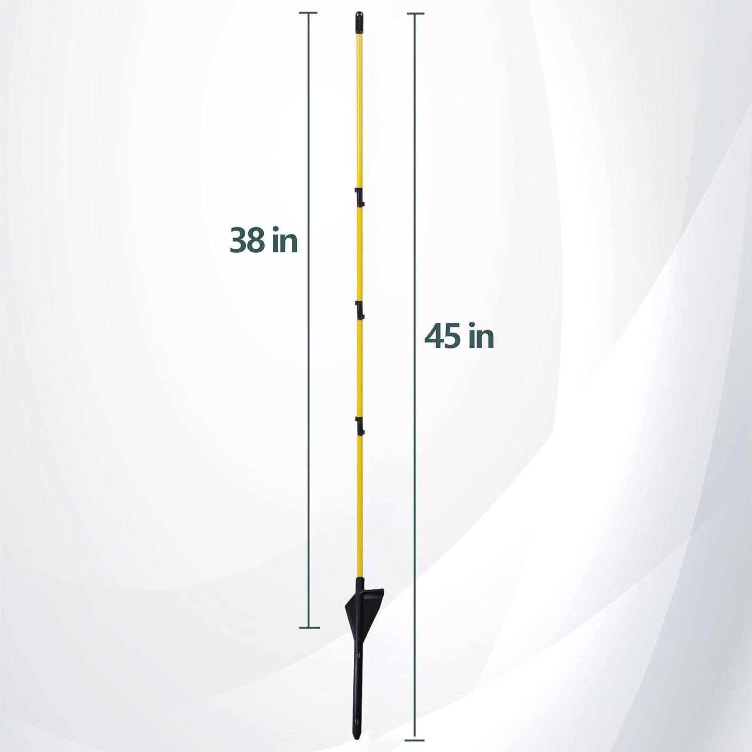 45" Fiberglass Fence Posts 10 PCS, Step in Electric Fence Posts, Step
