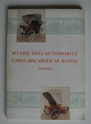 Museo Dell'Automobile Carlo Biscaretti Di Ruffia Torino 1960 Catalogo