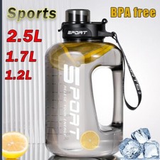Large Capacity Sports Water Bottle, Student Portable Plastic Space Cup