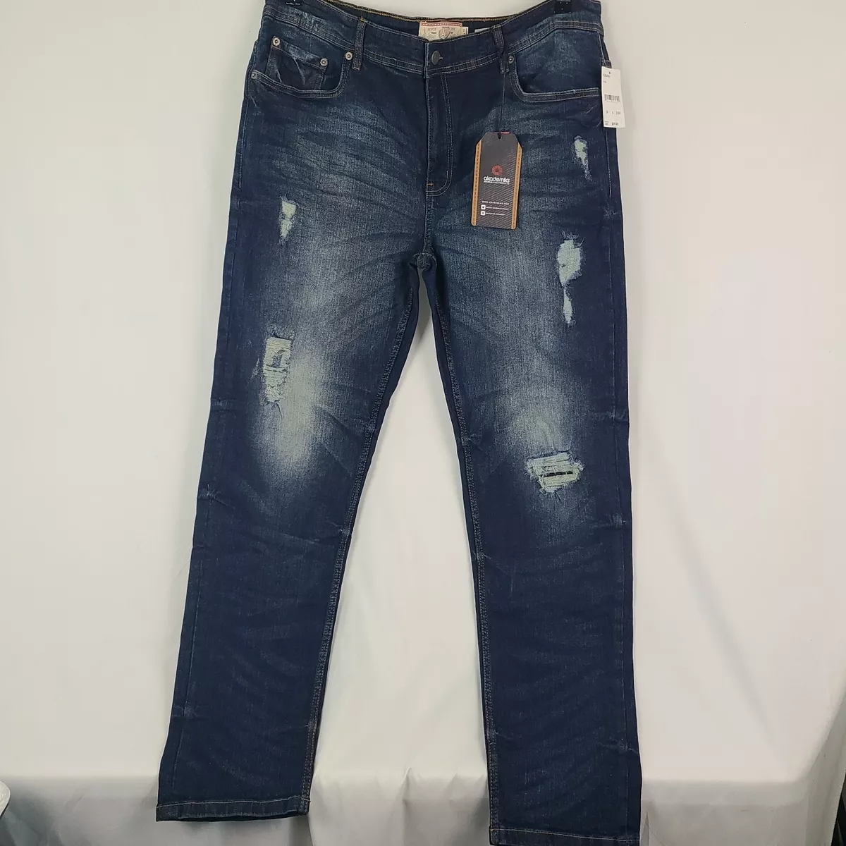 NEW Akademiks Men s Jeans Superior Stretch Denim 40x32 Distressed