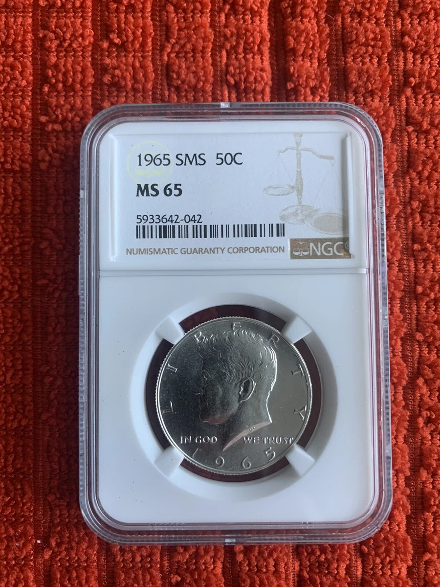 Grade MS 65 NGC 1965 Kennedy US Half Dollars (1964-Now) for sale