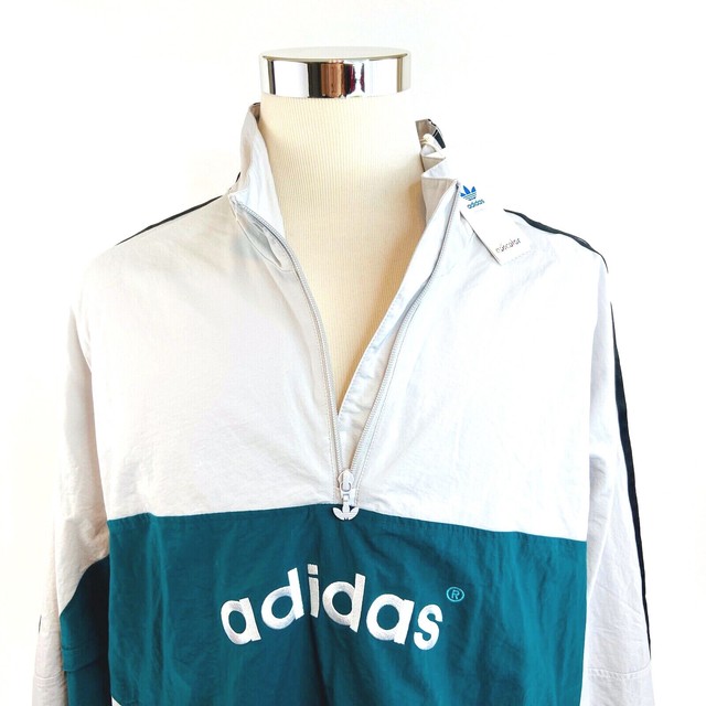 Adidas ARC Woven 1/4 Zip Anorak Track Windbreaker Jacket Mens Large NWT