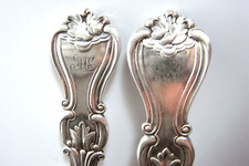 Elkington * Mason & Co  1840 ~ 1864  1 L&ouml;ffel u. 1 Gabel versilbert Besteck