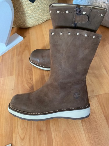 Timberland Mädchen Leder Stiefel Stiefelette Boots Braun Gr. 30 / 31 Gefüttert - Bild 8 von 19