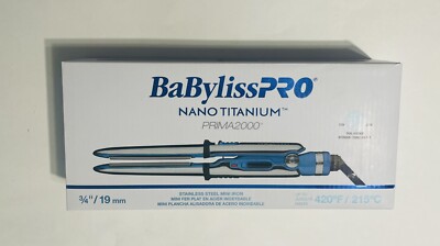 BabylissPRO Nano Titanium Prima2000 Stainless Steel MINI Iron 3/4''. SALES!!!!!!!