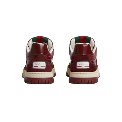 Gucci Re-Web $1150 Women's Rosso Ancora Red GG Canvas Sneakers New