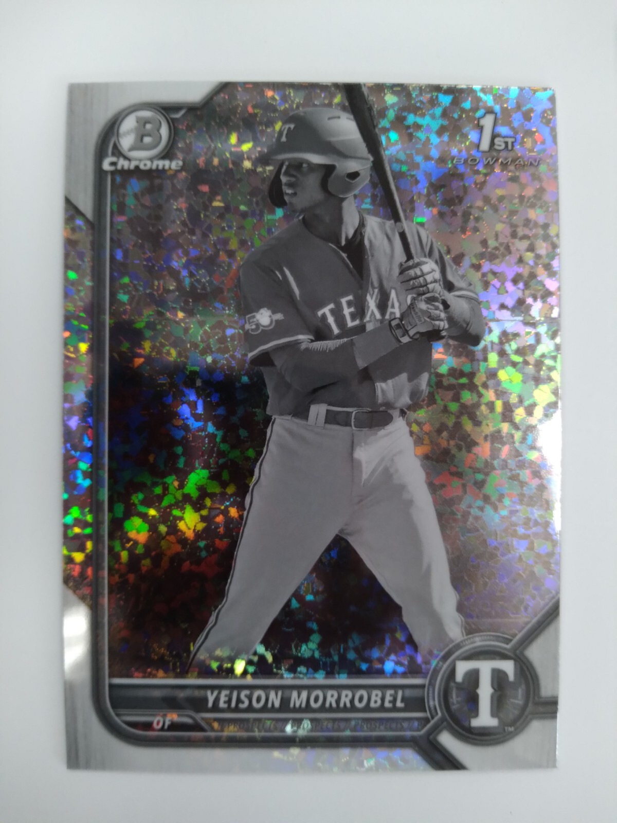 Yeison Morrobel 2022 Bowman Chrome Prospects Black & White Mini Diamond #BCP-200