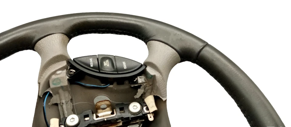 Volante Ford Mustang 1994-2004 2 tonos gris cuero raro OEM con crucero (3) Foto 4 de 4