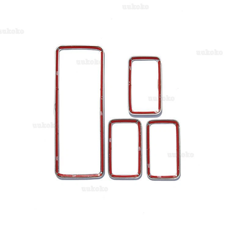 Chrome 4Pcs For Land Rover Range Rover Sport 2014-2017 Window Lift Button Frame Foto 3 de 4