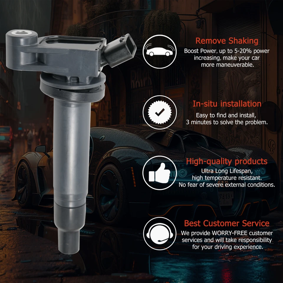 6X Ignition Coil & 6X Iridium Spark Plug for 01-06 Toyota Sienna Lexus V6 UF267 Foto 3 de 4