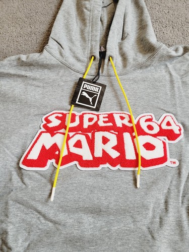 PUMA x SUPER MARIO 64 Hoodie 35th Anniversary Limited Edition Mens Size Large - Picture 2 of 12